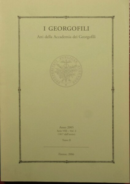 I georgofili - Atti della Accademia dei georgofili - Anno …