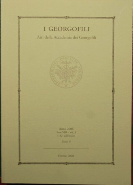 I georgofili - Atti della Accademia dei georgofili - Anno …