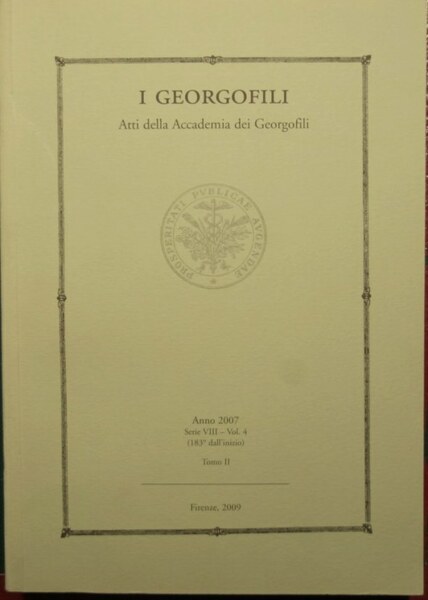 I georgofili - Atti della Accademia dei georgofili - Anno …