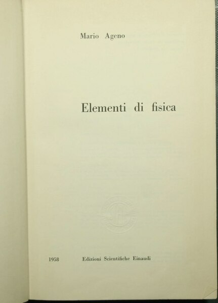 Elementi di fisica