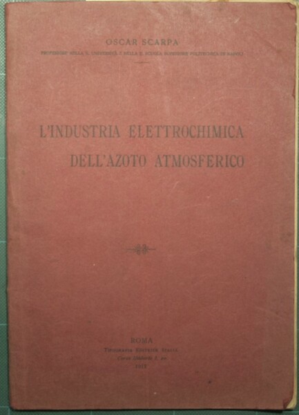 L'industria elettrochimica dell'azoto atmosferico