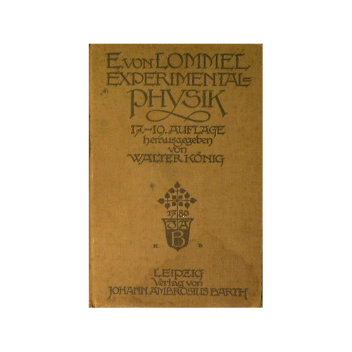 Lehrbuch der experimentalphysik
