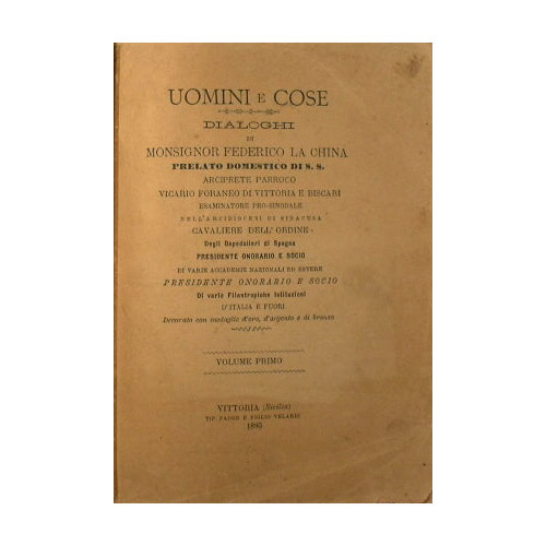 Uomini e Cose. Dialoghi