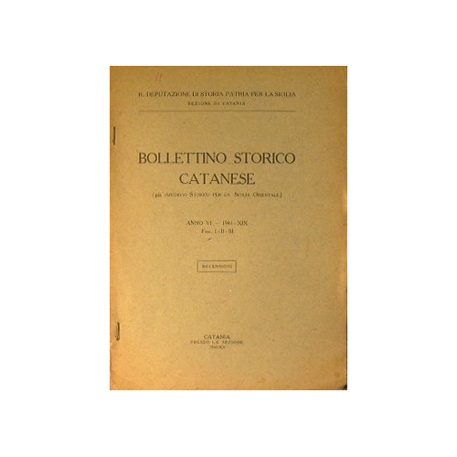 Bollettino storico catanese