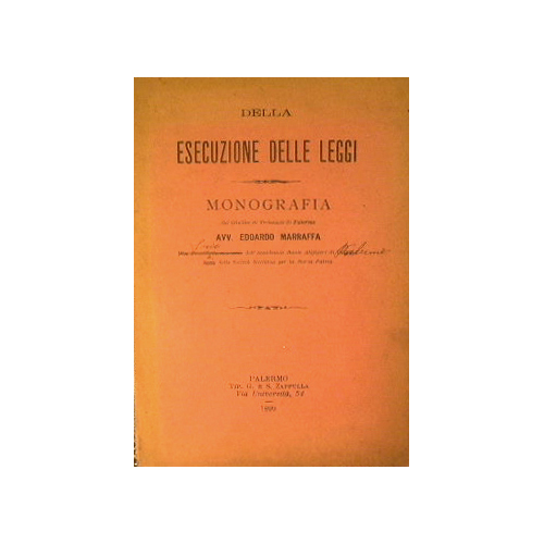 Della esecuzione delle leggi