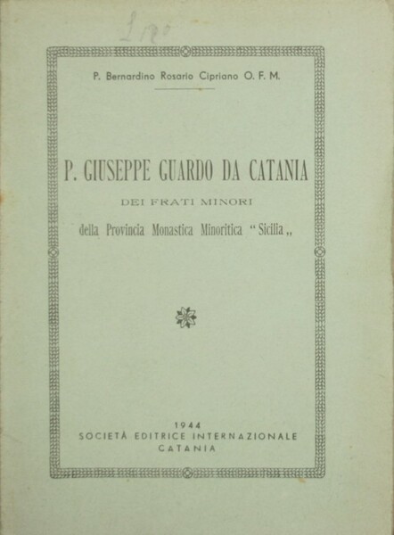 P. Giuseppe Guardo da Catania