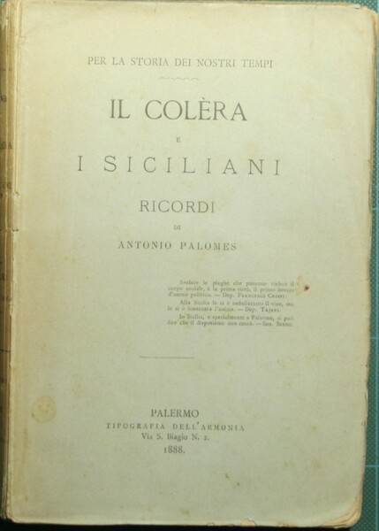 Il colera e i siciliani