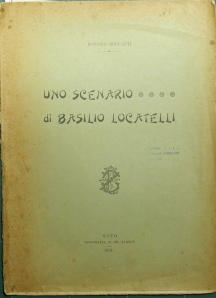 Uno scenario di Basilio Locatelli