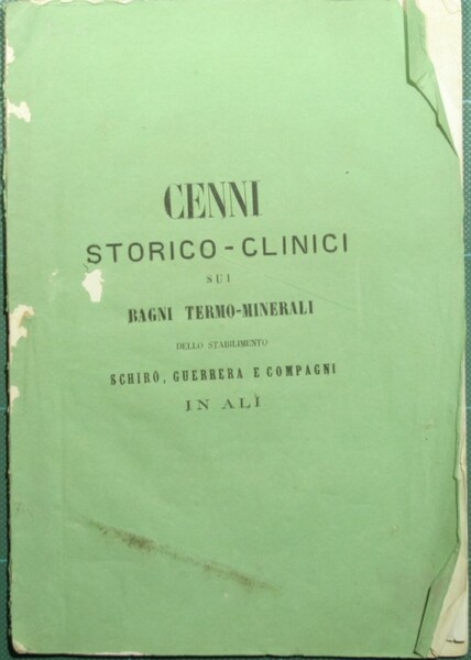 Memoria sulle principali guarigioni ottenute nello stabilimento di bagni termo-minerali …