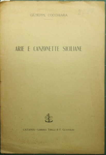 Arie e canzonette siciliane