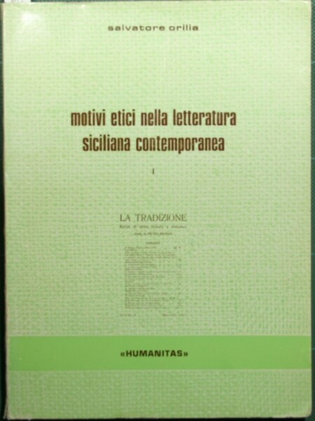 Motivi etici nella letteratura siciliana contemporanea