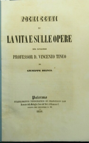 Pochi cenni su la vita e sulle opere del Cavaliere …