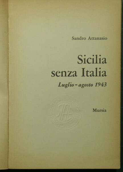 Sicilia senza Italia