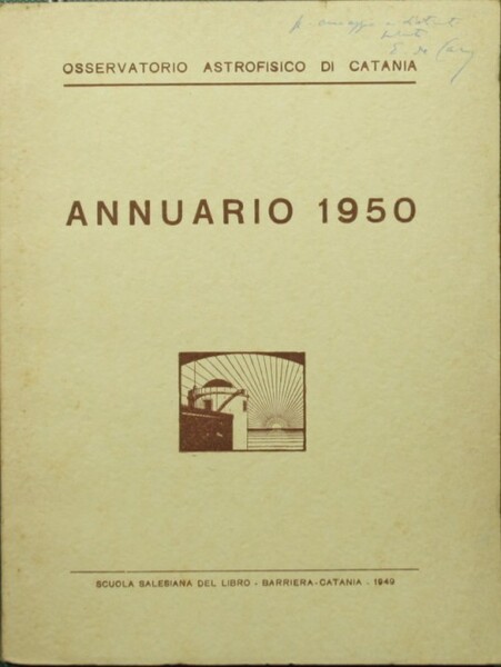 Annuario 1950 Osservatorio Astrofisico di Catania