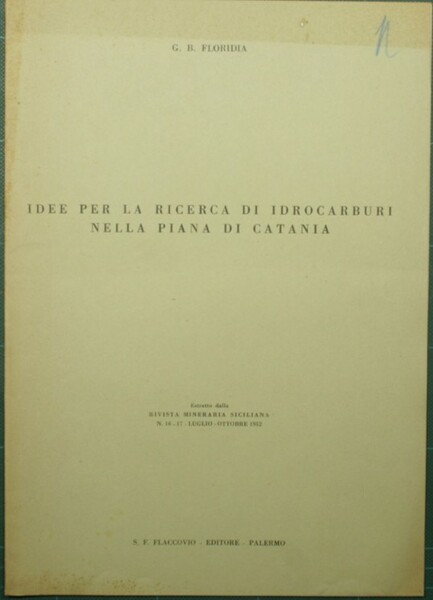 Idee per la ricerca di idrocarburi nella piana di Catania