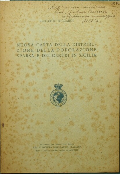 Nuova carta della distribuzione della popolazione sparsa e dei centri …