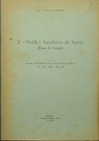 Il Neck basaltico di Spasa (Piana di Catania)