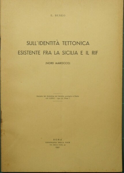 Sull'identità tettonica esistente fra la Sicilia e il Rif (Nord …
