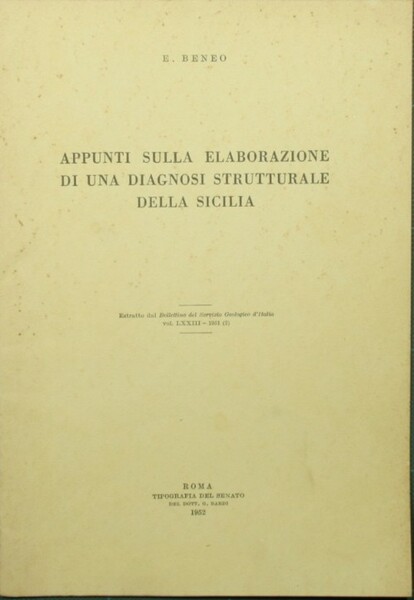 Appunti sulla elaborazione di una diagnosi strutturale della Sicilia