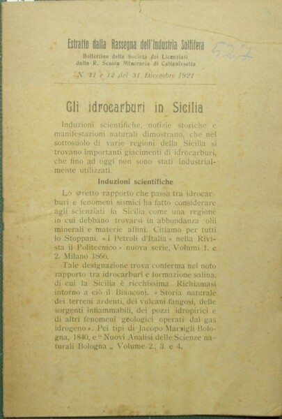 Gli idrocarburi in Sicilia