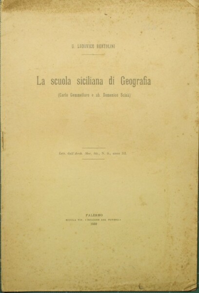 La scuola siciliana di Geografia