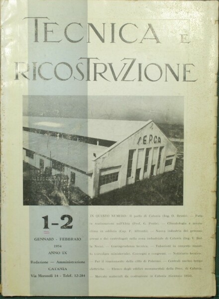 Tecnica e ricostruzione. Gennaio-Febbraio 1954