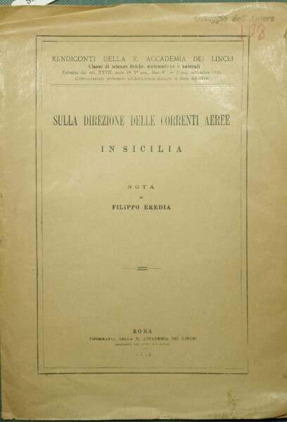 Sulla direzione delle correnti aeree