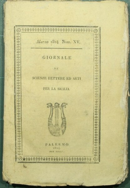 Giornale di scienze lettere ed arti per la Sicilia. Marzo …