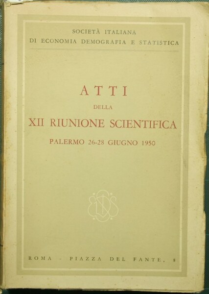 Atti della XII riunione scientifica