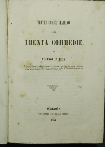 Teatro comico italiano ossia Trenta commedie