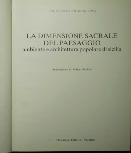 La dimensione sacrale del paesaggio