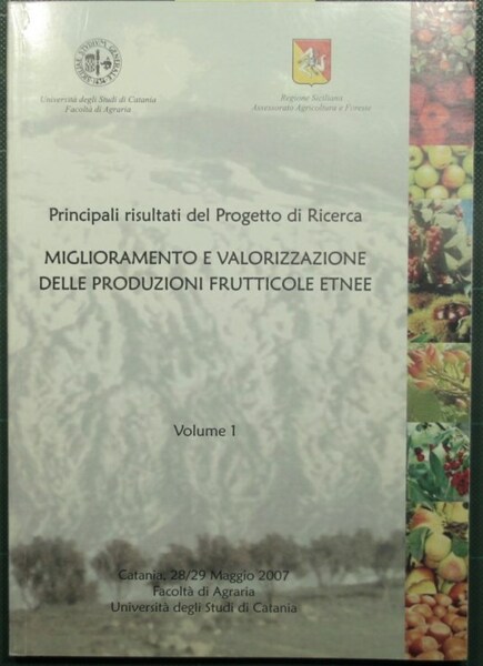 Principali risultati del progetto di ricerca Miglioramento e valorizzazione delle …