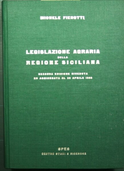 Legislazione agraria della Regione siciliana