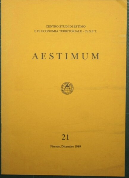 La valutazione dei fondi rustici in alcuni inediti dei Georgofili …