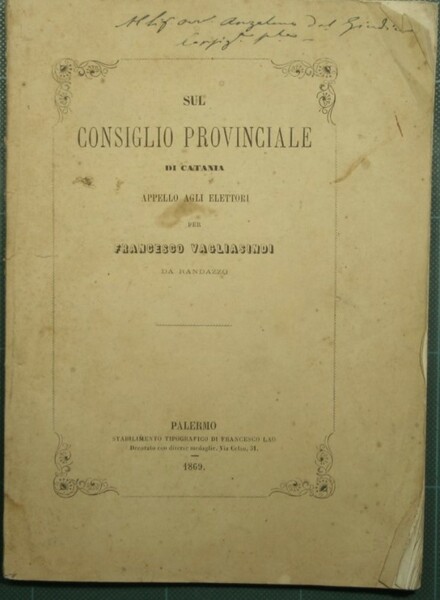 Sul consiglio provinciale di Catania