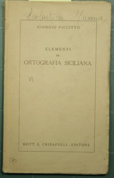 Elementi di ortografia siciliana