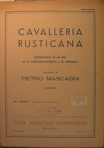 Cavalleria rusticana