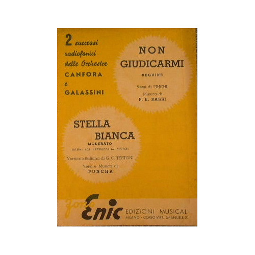 Non giudicarmi ( beguine ) - Stella bianca ( moderato …