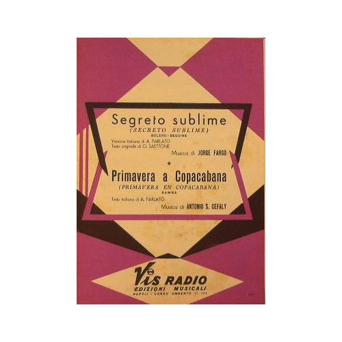 Segreto Sublime ( bolero beguine ) - Primavera a Copacabana …