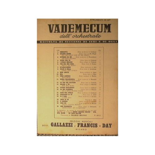 Vedemecum dell'Orchestra