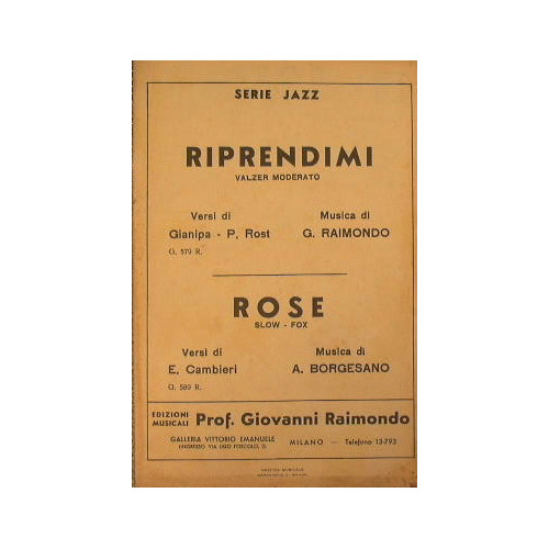 Riprendimi ( valzer moderato ) - Rose ( slow fox …