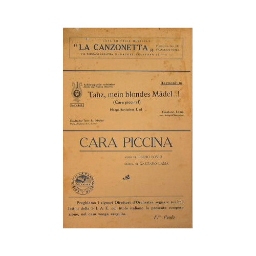 Tanz, Mein blondes Madel ( cara piccina )