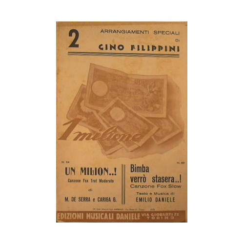 Un milion ( canzone fox trot moderato ) - Bimba …