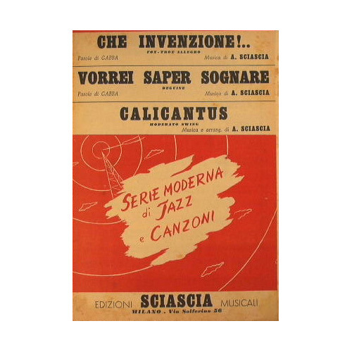 Che invenzione ( fox trot allegro ) - Vorrei saper …