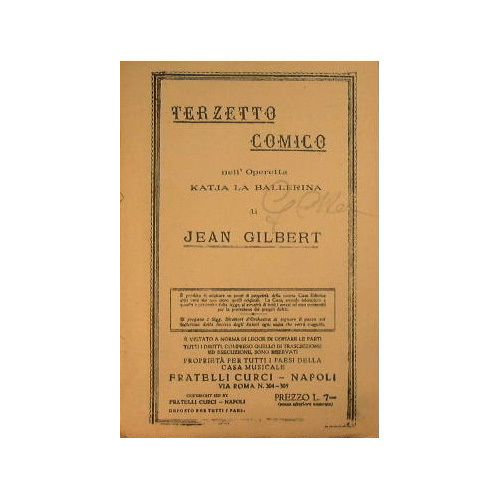Terzetto Comico nell'Operetta ' Katja la Ballerina '