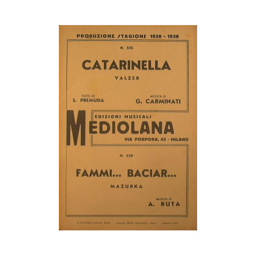 Caterinella ( valzer ) - Fammi baciar ( mazurka )