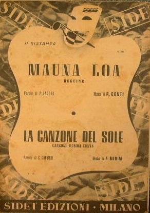 Mauna loa ( beguine ) - La canzone del sole …