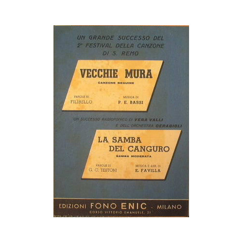 Vecchie Mura ( canzone beguine ) - La sanmba del …