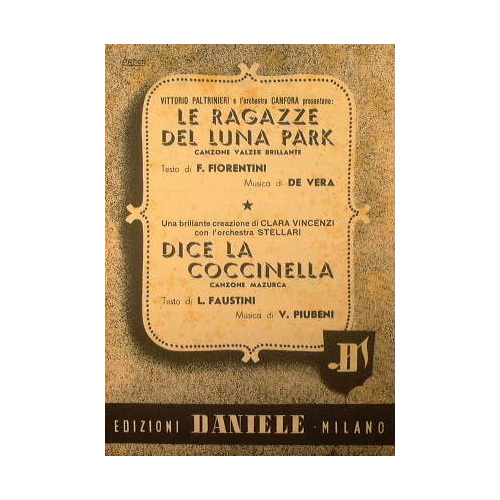 Le ragazze del luna park ( canzone valzer brillante ) …