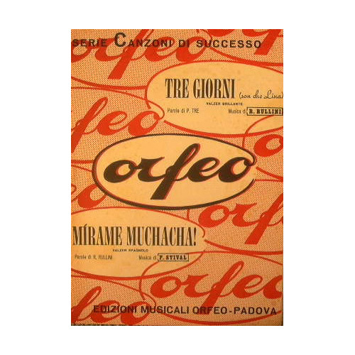 Tre giorni son che Lina ( valzer brillante ) - …